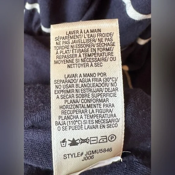 Juicy Couture•short sleeved striped dress•women’s medium•navy & white•tie back - Picture 7 of 15